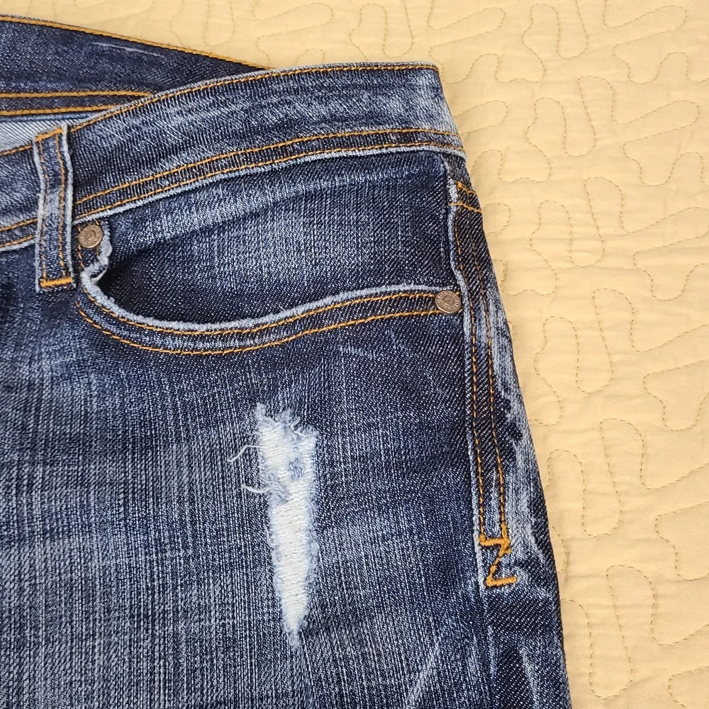 Dylan George Lucy distressed slim fit ankle zip jeans size 30 - Picture 5 of 12